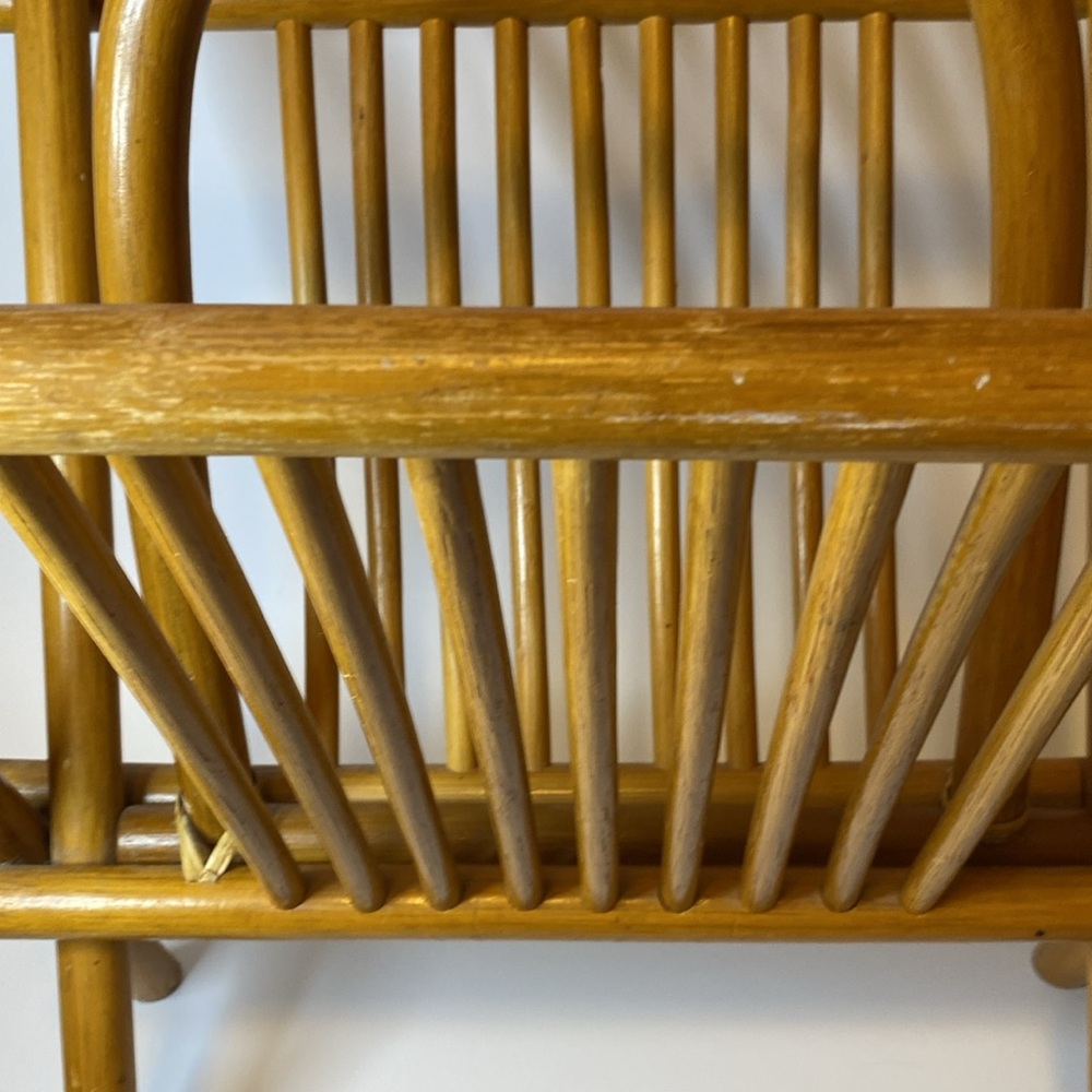 1970’s Bamboo Magazine Rack - Picture 4 of 7